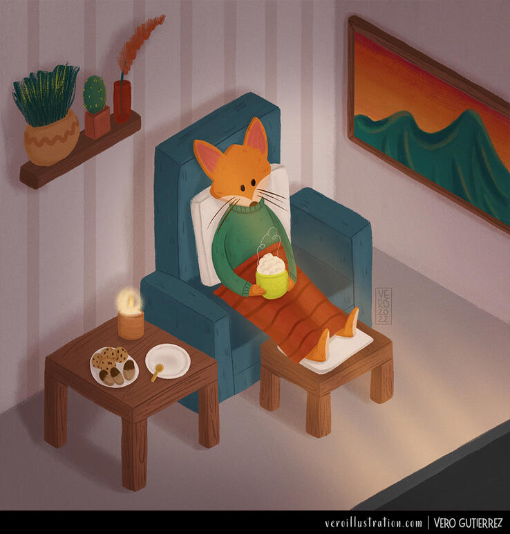 cozy food and drinks